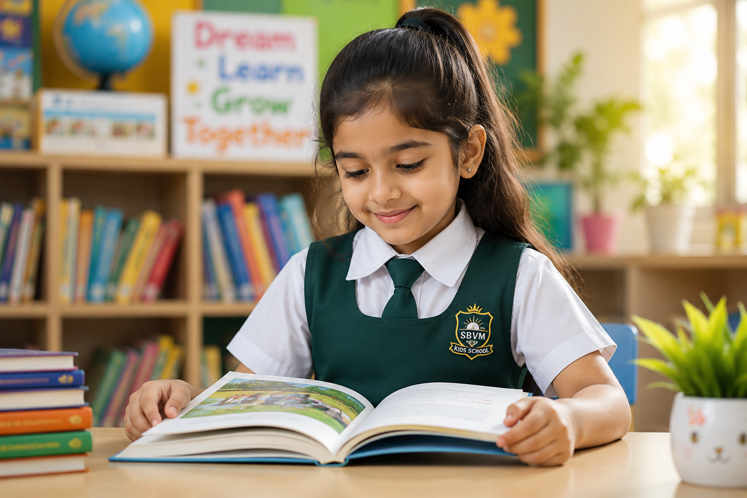 Girl Reading Book